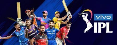 IPL 2019 banner with team captains