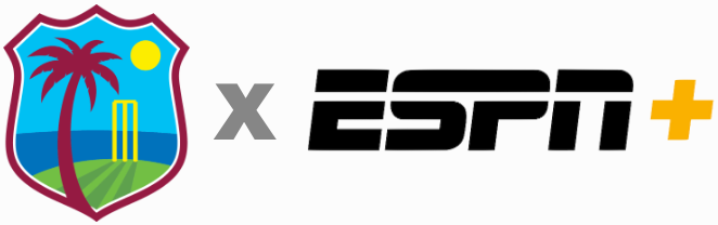 Cricket West Indies ESPN+ combo logo