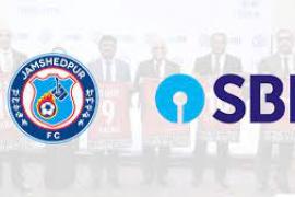 Jamshedpur FC SBI combo logo