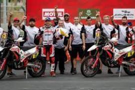 Dakar Rally Hero MotoSports podium