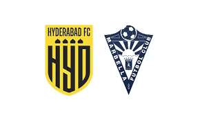 Hyderabad FC Marbella FC combo logo
