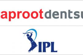IPL Taproot Dentsu combo logo