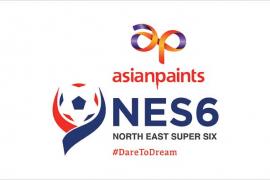 Asian Paints North East Super 6 football tournament logo
