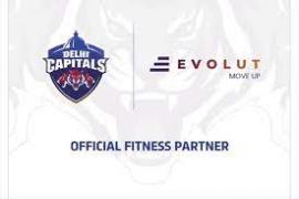 Delhi Capitals Evolut Wellness combo logo
