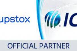ICC Upstox combo logo