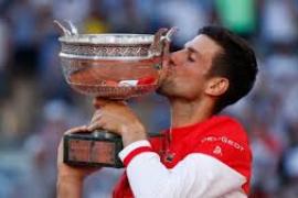 Novak Djokovic French Open Trophy 2021