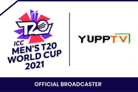 YuppTV ICC Men's T20 World Cup 2021 combo logo