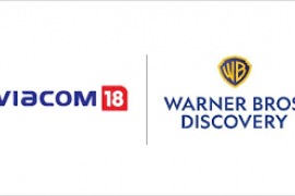 Viacom18 Warner Bros. Discovery combo logo